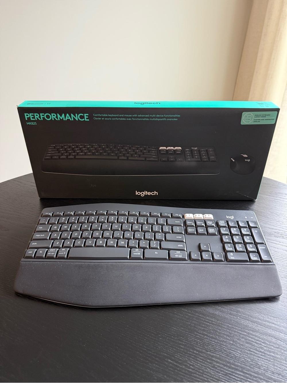 Logitech Performance Wireless Keyboard with Integrated Palm Rest - Picture 2 of 3